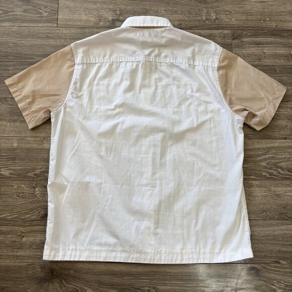 SEAN JOHN Mens Shirt Size 2XL XXL Original Fit White Tan Short Sleeve Y2K - Picture 11 of 13